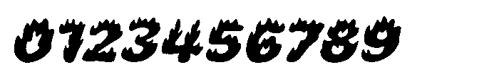 Inferno Bloom Slant Font OTHER CHARS