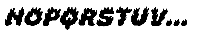 Inferno Bloom Slant Font UPPERCASE