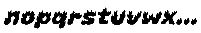 Inferno Bloom Slant Font LOWERCASE