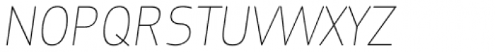 Informatic Thin Italic Font UPPERCASE