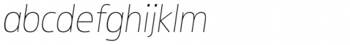 Informatic Thin Italic Font LOWERCASE