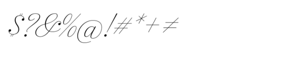 Inglesa Script Extra Light Font OTHER CHARS