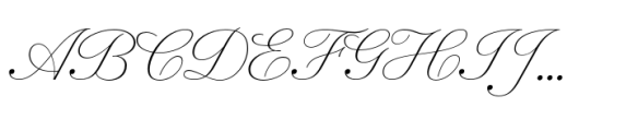 Inglesa Script Extra Light Font UPPERCASE