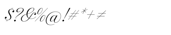 Inglesa Script Light Font OTHER CHARS