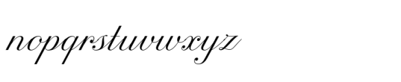 Inglesa Script Light Font LOWERCASE