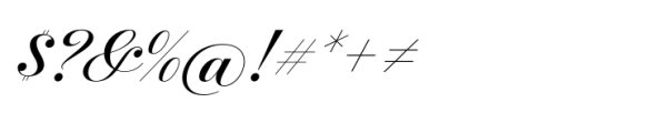 Inglesa Script Regular Font OTHER CHARS