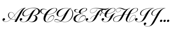 Inglesa Script Regular Font UPPERCASE