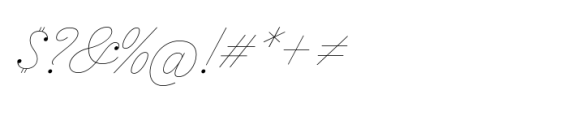 Inglesa Script Thin Font OTHER CHARS