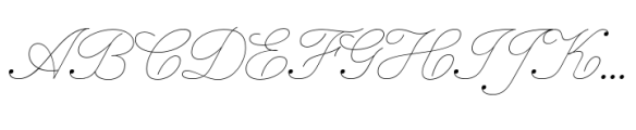 Inglesa Script Thin Font UPPERCASE