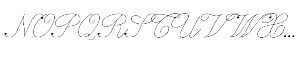 Inglesa Script Thin Font UPPERCASE