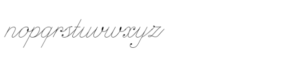Inglesa Script Thin Font LOWERCASE