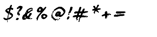 Ingos Marker Hand Normal Font OTHER CHARS