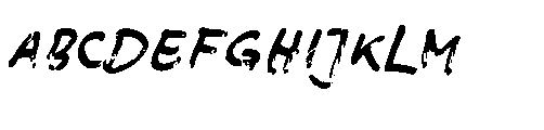 Ingos Marker Hand Normal Font UPPERCASE