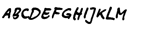 Ingos Marker Hand Strong Font UPPERCASE