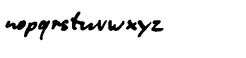Ingos Marker Hand Strong Font LOWERCASE