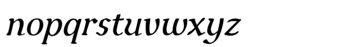 Ingrian Euroika Semi Bold Italic Font LOWERCASE