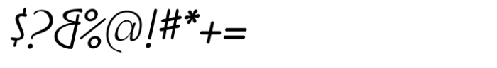 IngrianaCasual Light Italic Font OTHER CHARS