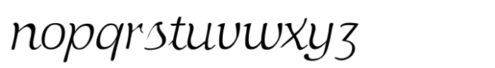 IngrianaCasual Light Italic Font LOWERCASE