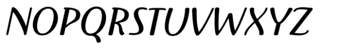 IngrianaCasual Medium Italic Font UPPERCASE