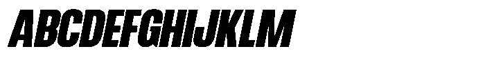 Ingrovia Black Condensed Italic Font UPPERCASE