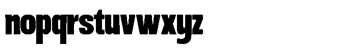 Ingrovia Black Condensed Font LOWERCASE