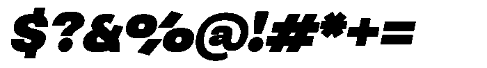 Ingrovia Black Expand Italic Font OTHER CHARS
