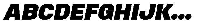 Ingrovia Black Expand Italic Font UPPERCASE