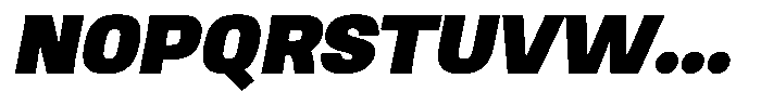 Ingrovia Black Expand Italic Font UPPERCASE