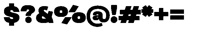 Ingrovia Black Expand Font OTHER CHARS