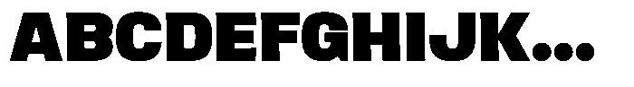 Ingrovia Black Expand Font UPPERCASE