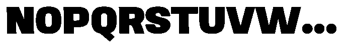 Ingrovia Black Expand Font UPPERCASE