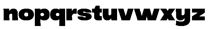 Ingrovia Black Expand Font LOWERCASE
