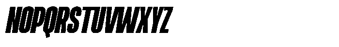Ingrovia Black Italic Font UPPERCASE