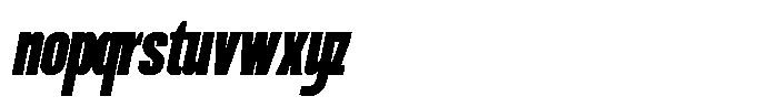 Ingrovia Black Italic Font LOWERCASE