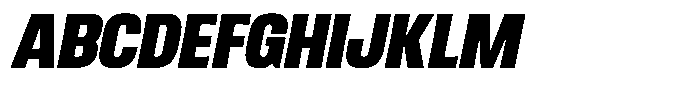 Ingrovia Black Narrow Italic Font UPPERCASE