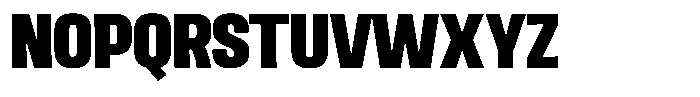 Ingrovia Black Narrow Font UPPERCASE
