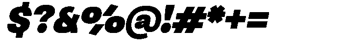Ingrovia Black Norm Italic Font OTHER CHARS