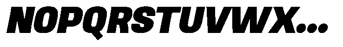 Ingrovia Black Norm Italic Font UPPERCASE