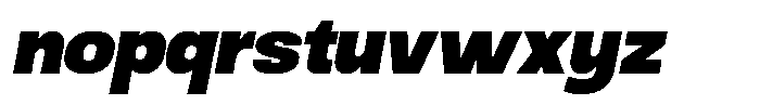 Ingrovia Black Norm Italic Font LOWERCASE
