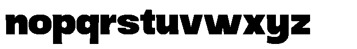 Ingrovia Black Norm Font LOWERCASE