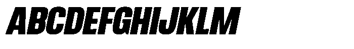 Ingrovia Black Semi Condensed Italic Font UPPERCASE