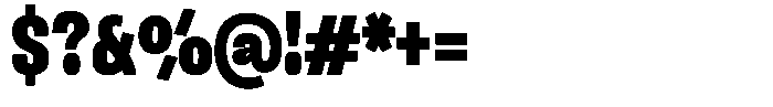 Ingrovia Black Semi Condensed Font OTHER CHARS