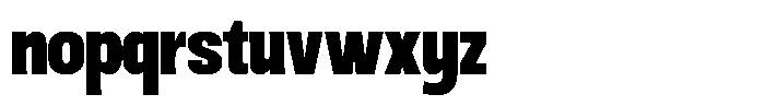 Ingrovia Black Semi Condensed Font LOWERCASE