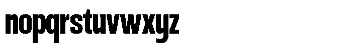 Ingrovia Bold Condensed Font LOWERCASE