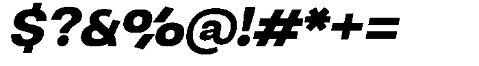Ingrovia Bold Expand Italic Font OTHER CHARS