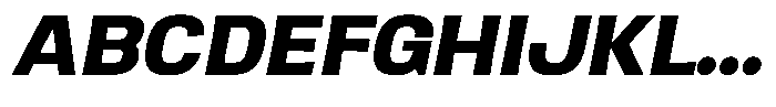 Ingrovia Bold Expand Italic Font UPPERCASE