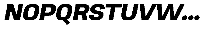 Ingrovia Bold Expand Italic Font UPPERCASE