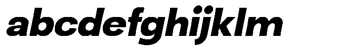 Ingrovia Bold Expand Italic FONT