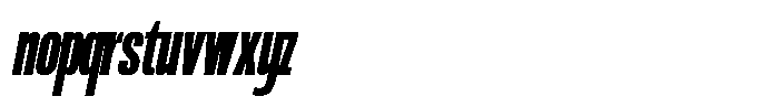 Ingrovia Bold Italic Font LOWERCASE