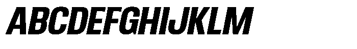 Ingrovia Bold Narrow Italic Font UPPERCASE